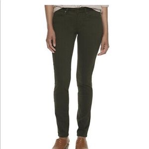 NWT Sonoma olive green skinny jeans